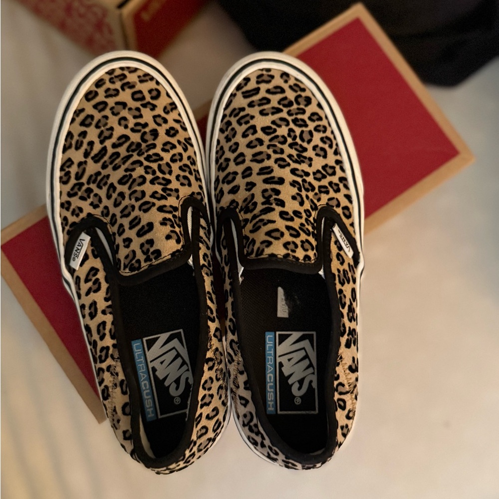 Vans Animal Print Slip-On Shoes - Picture 3 of 3